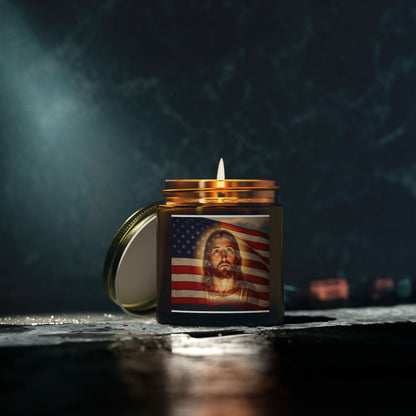 "Faith & Freedom" - Scented Candle, Coconut Apricot
