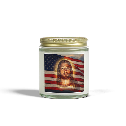 "Faith & Freedom" - Scented Candle, Coconut Apricot