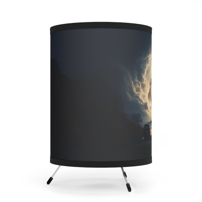 "Jesus Over the White House" Tripod Lamp