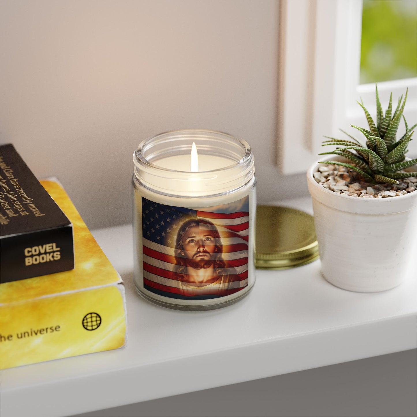 "Faith & Freedom" - Scented Candle, Coconut Apricot