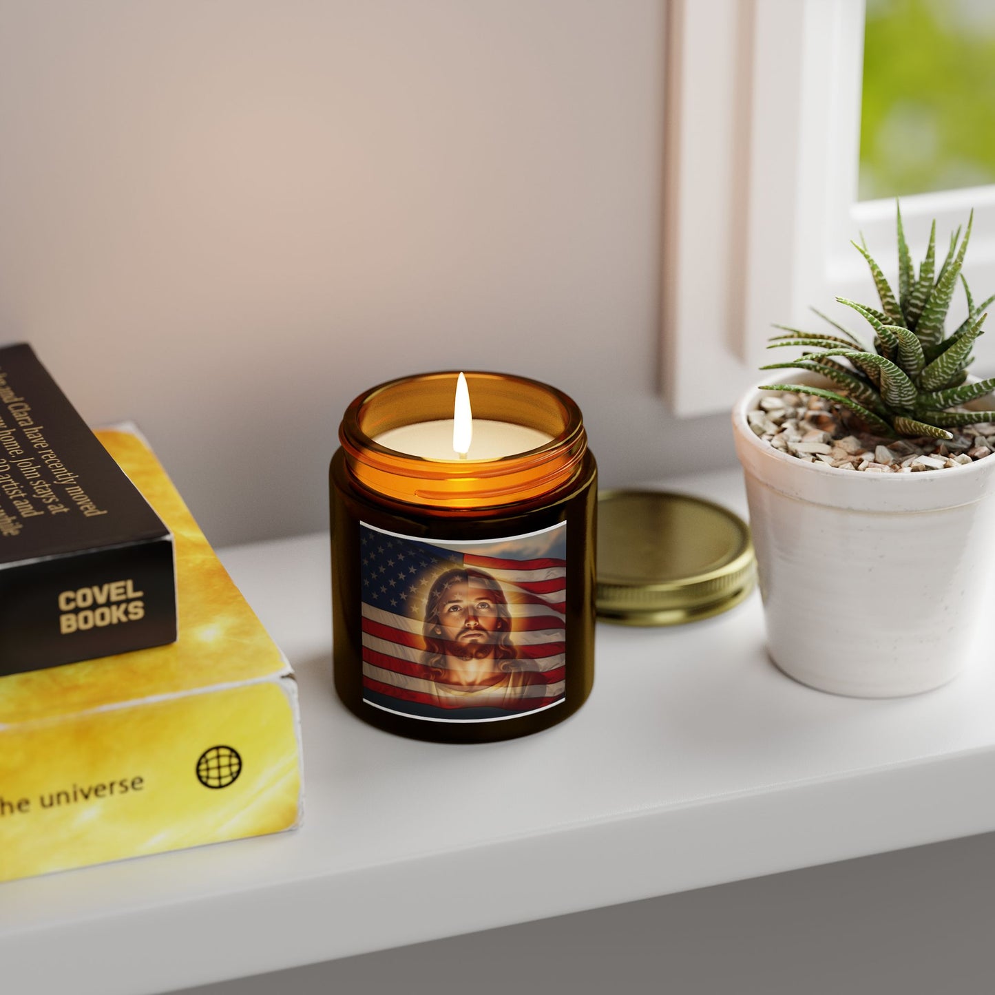 "Faith & Freedom" - Scented Candle, Coconut Apricot