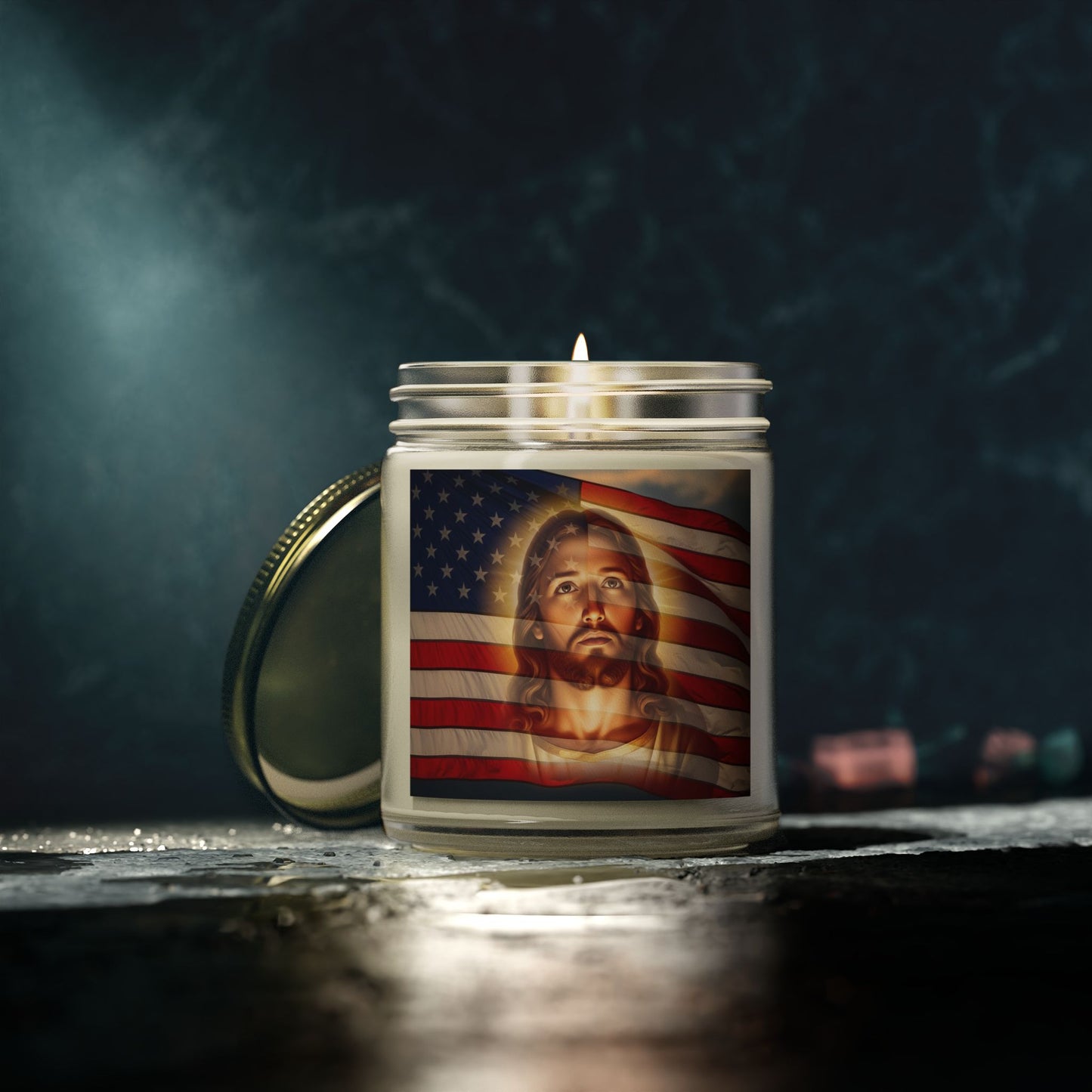 "Faith & Freedom" - Scented Candle, Coconut Apricot