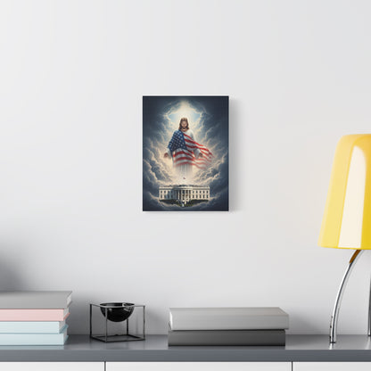 "Jesus Watching Over America" – Matte Canvas