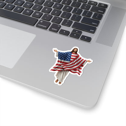 "Patriotic Jesus" Kiss-Cut Stickers