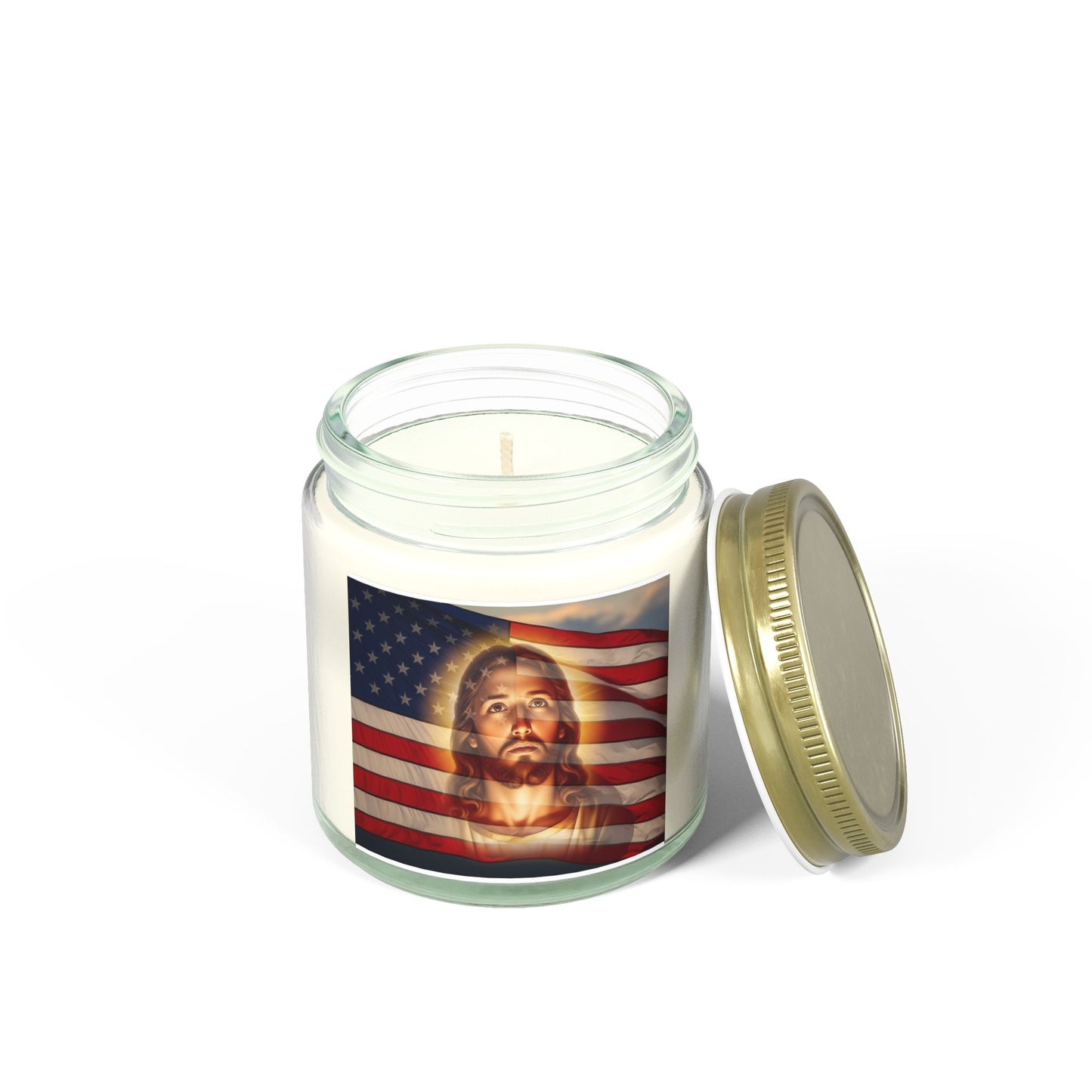 "Faith & Freedom" - Scented Candle, Coconut Apricot